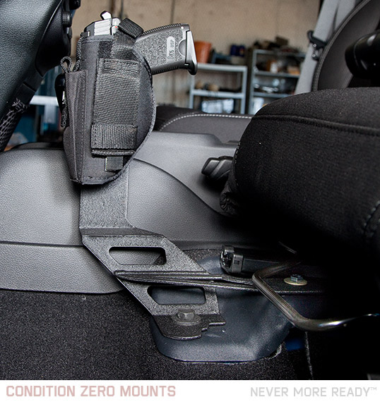 Condition Zero GFPM Jeep JK Wrangler Hand Gun Pistol Firearm Seat Mount